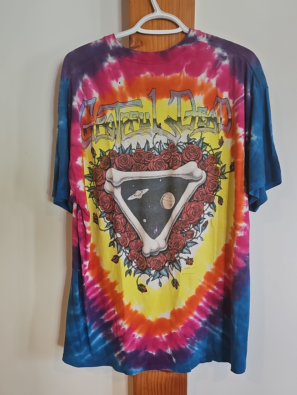 Grateful Dead Tie-Dye Short Sleeve T-Shirt - Yellow, Pink, Blue, Purple